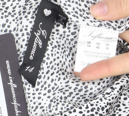 Womens UK Size 14 Influence Wrap Dress