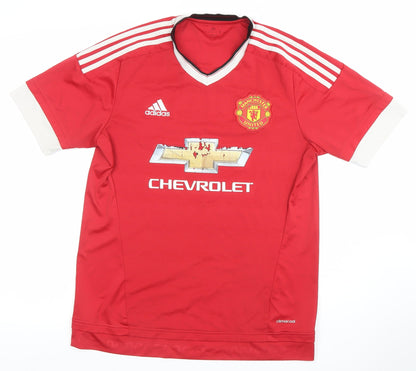Adidas Men’s Red Manchester United Football Jersey Shirt S