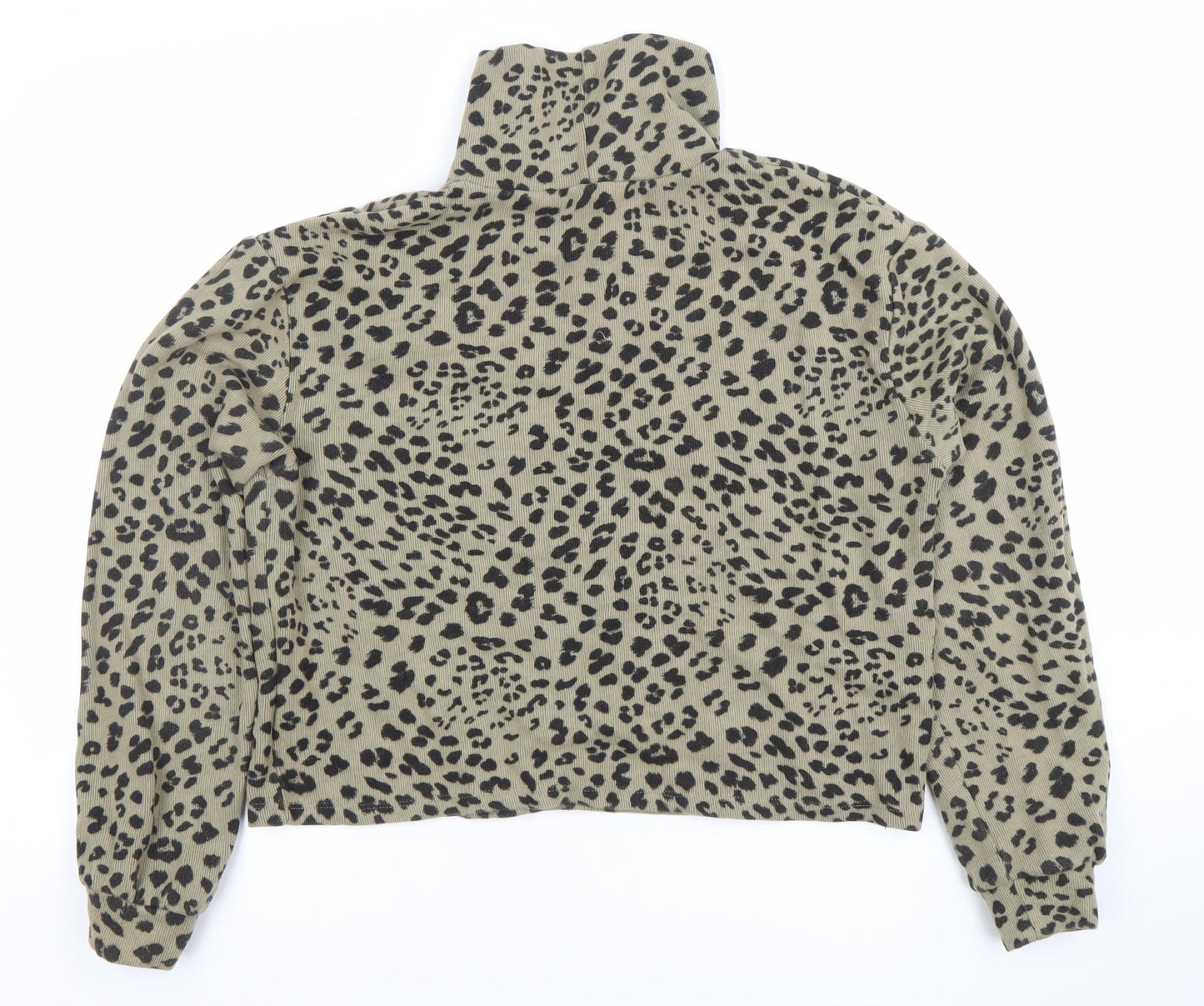 Womens UK Size L Pull&Bear Beige Cropped Blouse