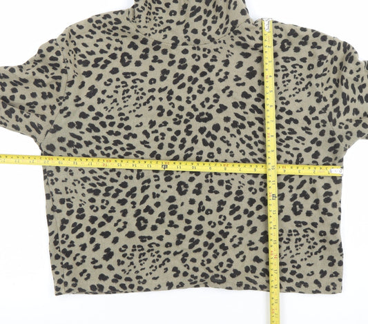 Womens UK Size L Pull&Bear Beige Cropped Blouse