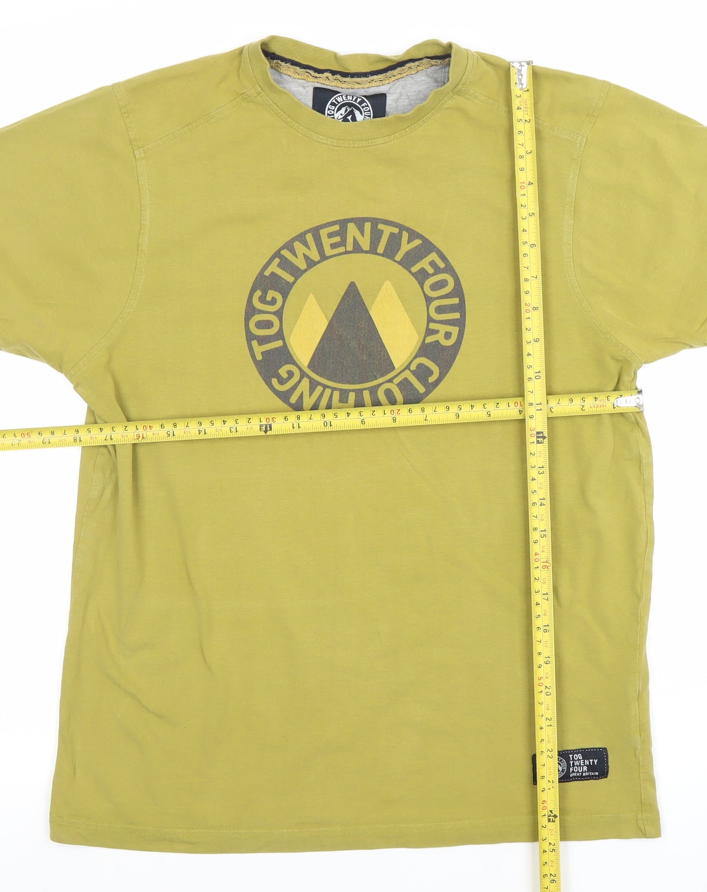 TOG Twenty Four Men's Green M Graphic Outdoor Cotton T-Shirt