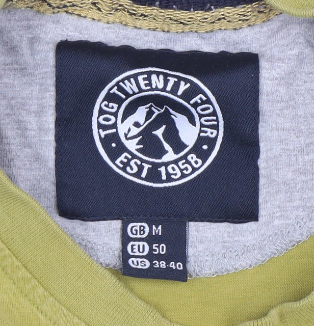 TOG Twenty Four Men's Green M Graphic Outdoor Cotton T-Shirt