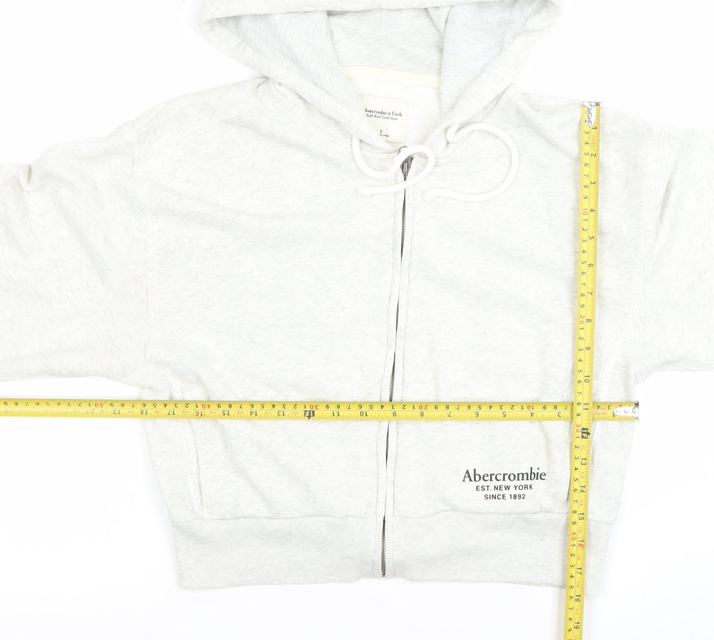 Abercrombie & Fitch Women’s Grey Full Zip Hoodie Size S Soft A&F Collection