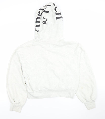 Abercrombie & Fitch Women’s Grey Full Zip Hoodie Size S Soft A&F Collection