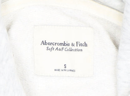 Abercrombie & Fitch Women’s Grey Full Zip Hoodie Size S Soft A&F Collection