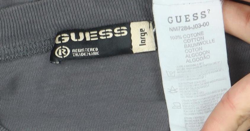 Mens UK Size L GUESS Grey  T-Shirt