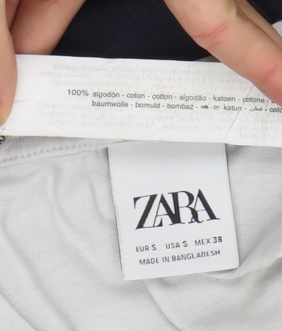 Mens UK Size S Zara Multicoloured  T-Shirt