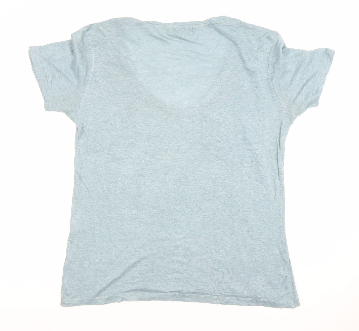 Womens UK Size S Second Female Blue Basic T-Shirt