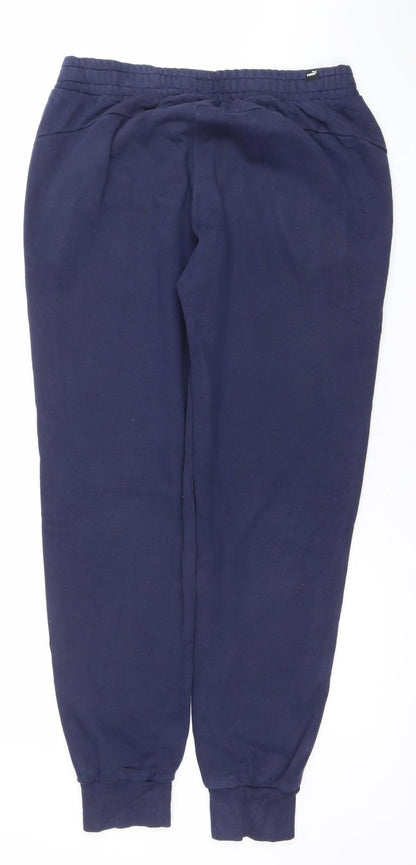 Puma Men's Blue Jogger Sweatpants Size M Regular Fit Activewear Trousers