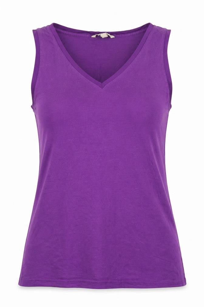 Womens UK Size S Banana Republic Purple Basic Tank