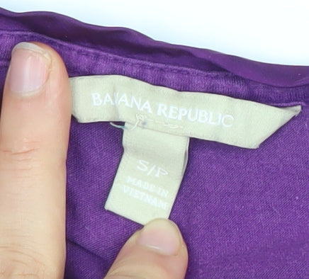 Womens UK Size S Banana Republic Purple Basic Tank