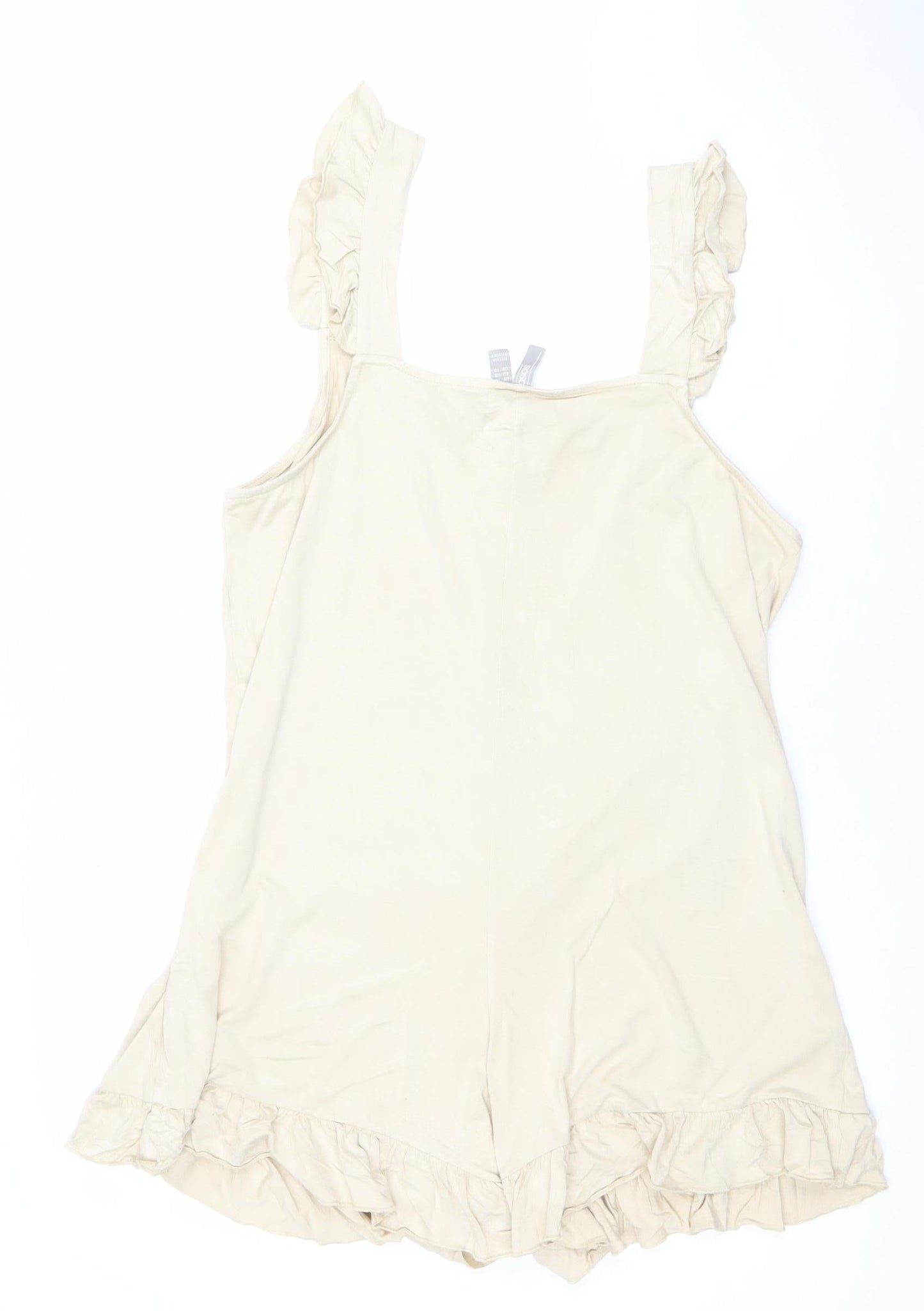 Womens UK Size 14 ASOS One-Piece Beige Playsuit