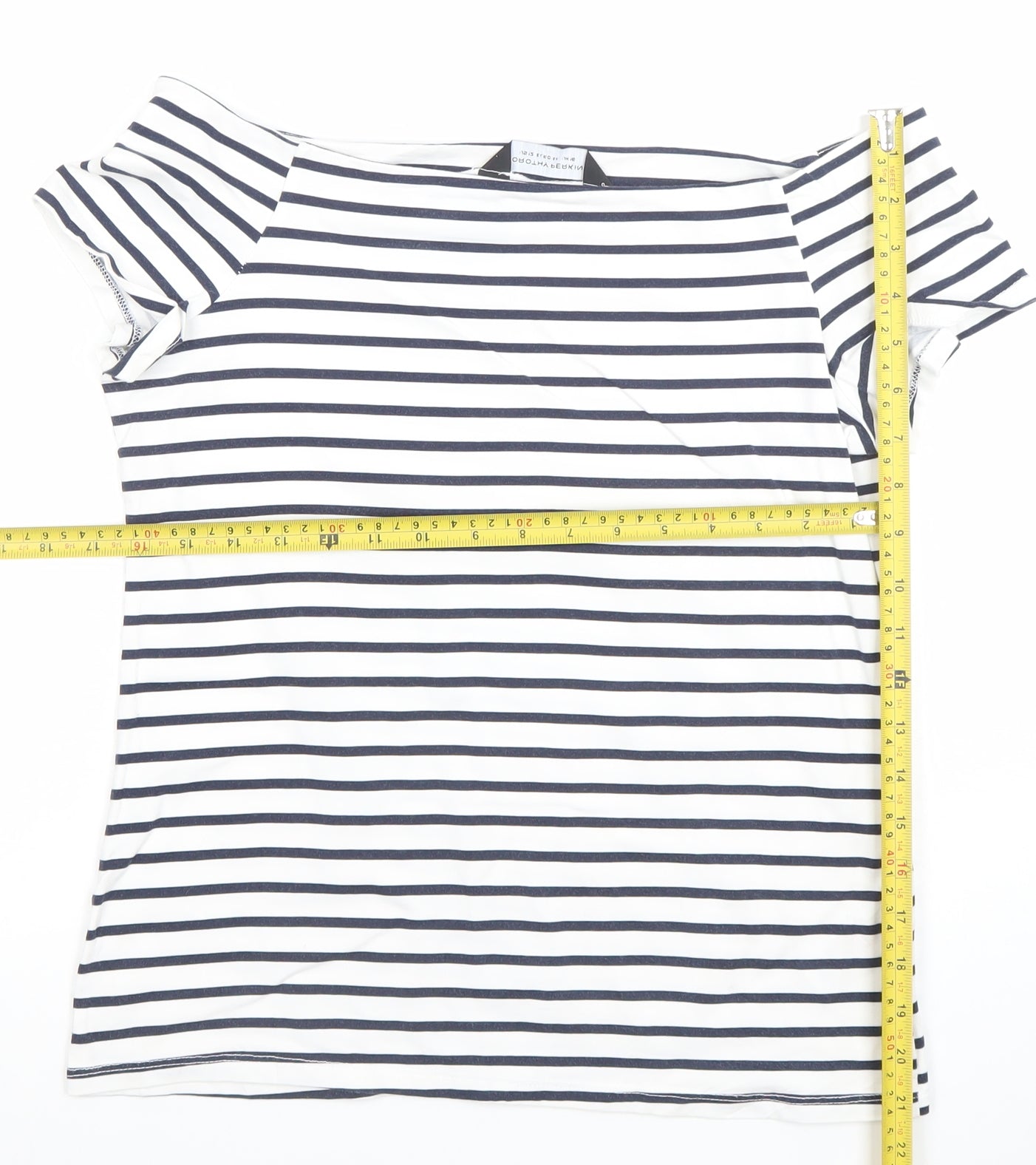 Womens UK Size 16 Dorothy Perkins White Basic T-Shirt