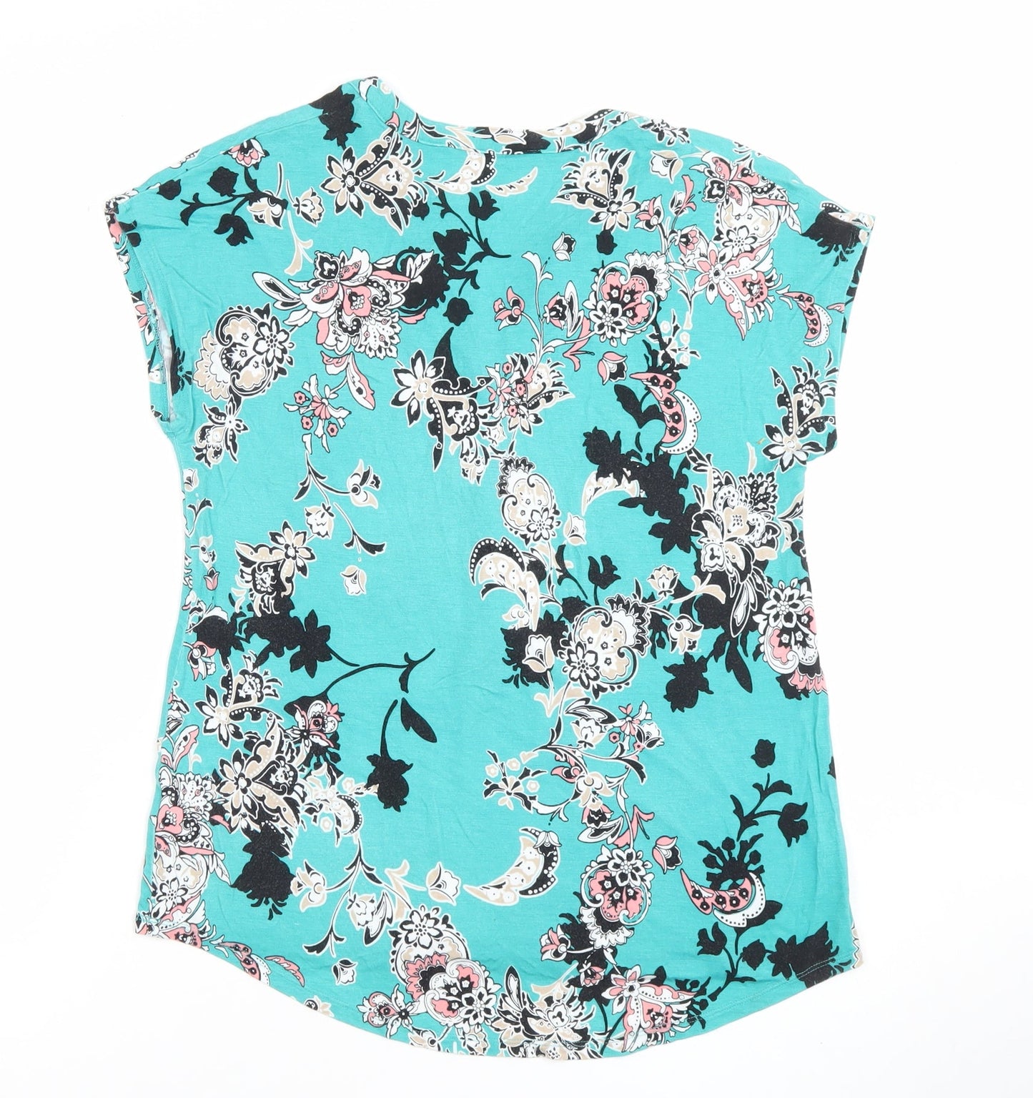 Womens UK Size S Dana Buchman Blue Tunic Blouse