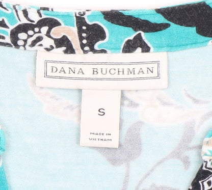Womens UK Size S Dana Buchman Blue Tunic Blouse