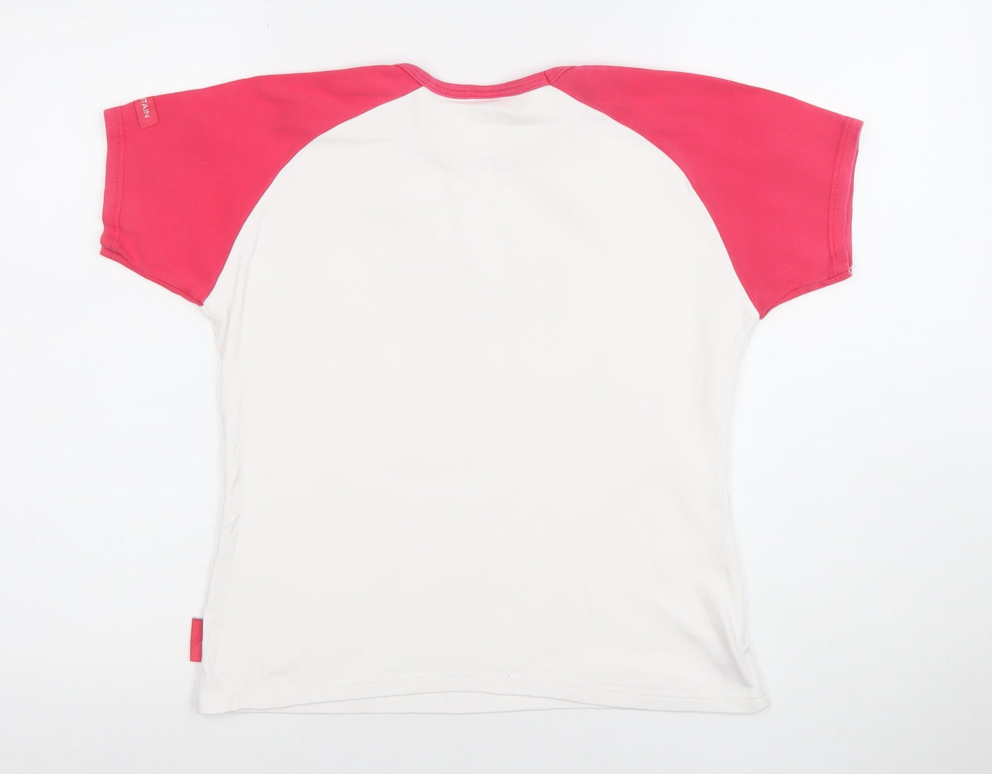 Womens UK Size M Tate White Ringer T-Shirt