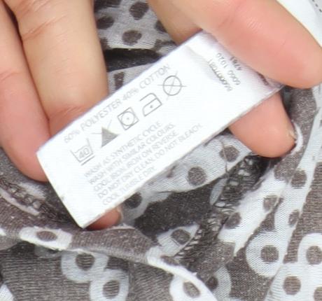 Maine New England Women Brown Floral Boat Neck 3/4 Sleeve T-Shirt Size 14