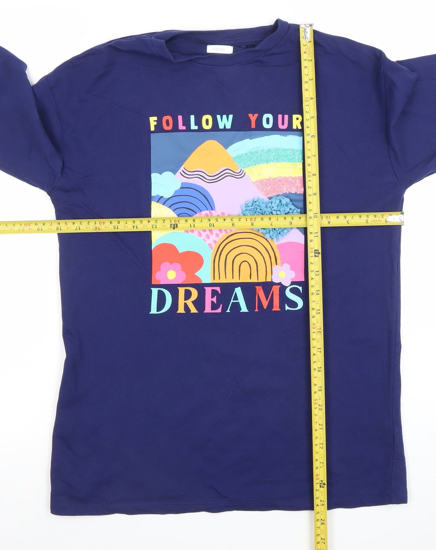 Next Girls Blue Follow Your Dreams Long Sleeve Sweatshirt 9 Years