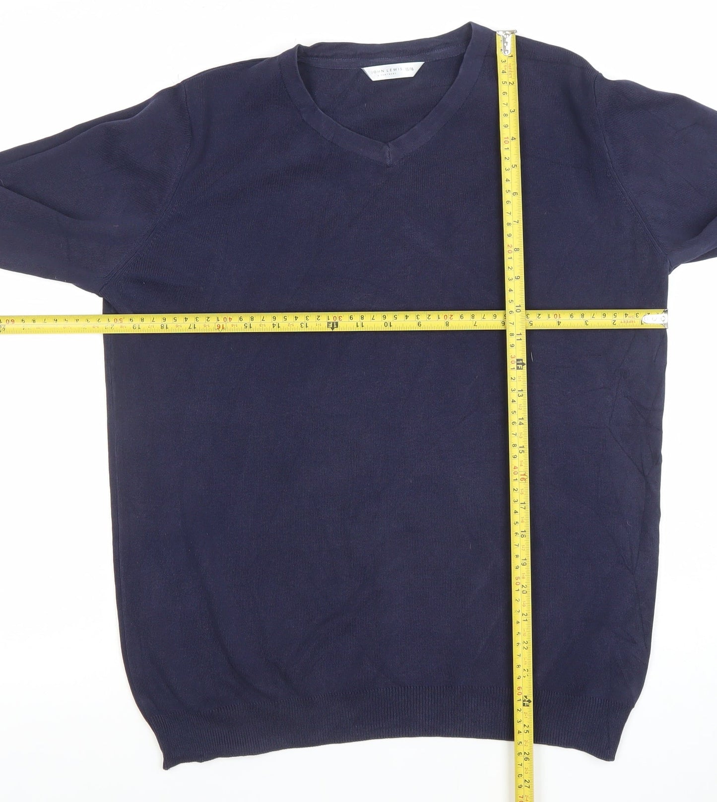 Boys UK Size 15-16 Years John Lewis Blue Pullover Jumper
