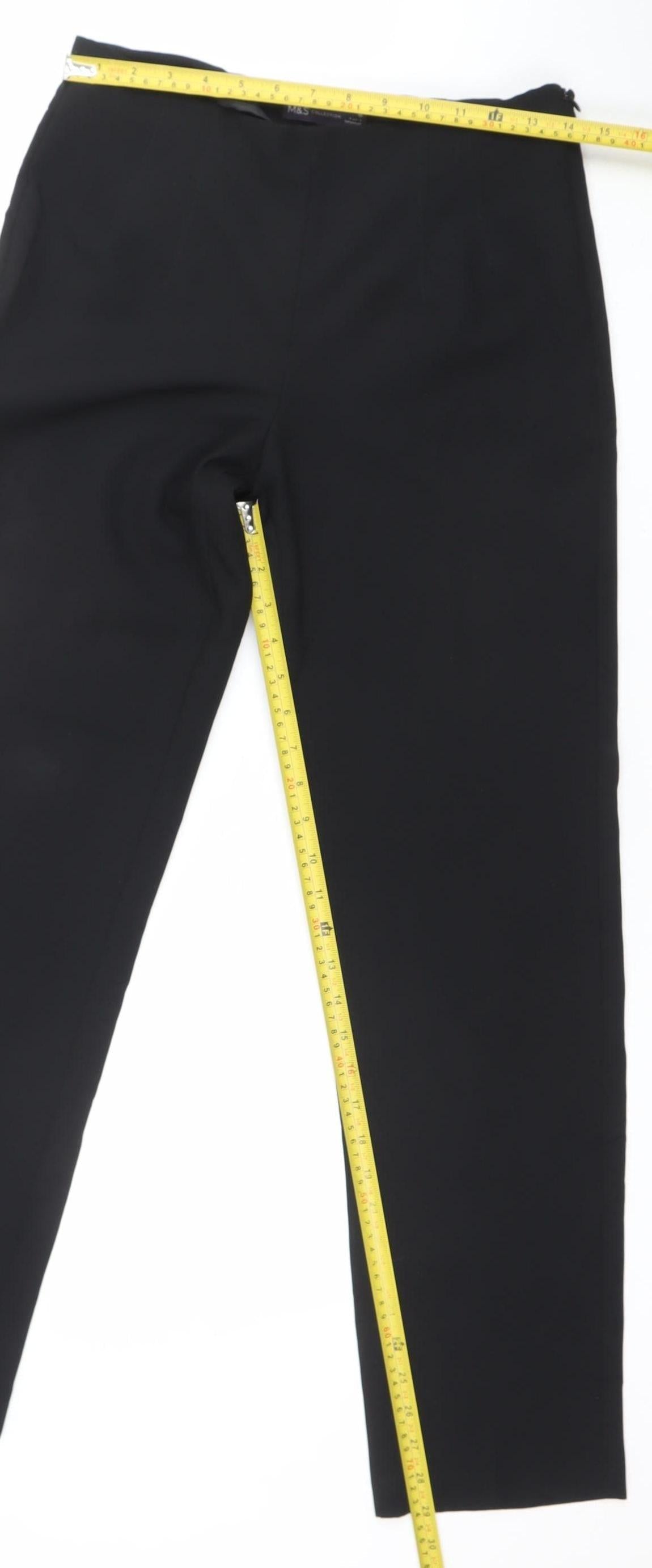 Womens UK Size 10 Marks and Spencer Regular Fit Business Formal Workwear Black T