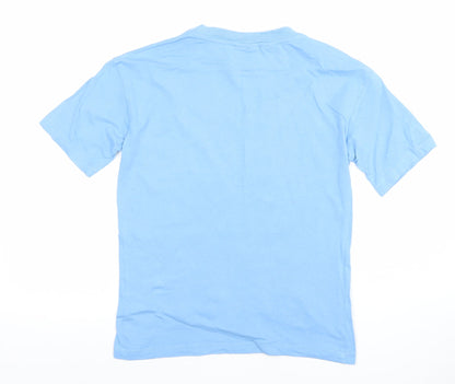 Boys UK Size 9-10 Years Lefties Blue Basic T-Shirt