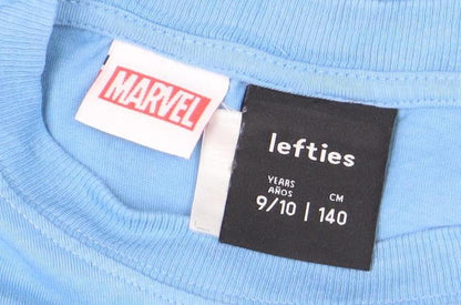 Boys UK Size 9-10 Years Lefties Blue Basic T-Shirt