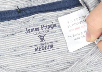 Mens UK Size M James Pringle Collection Grey  T-Shirt