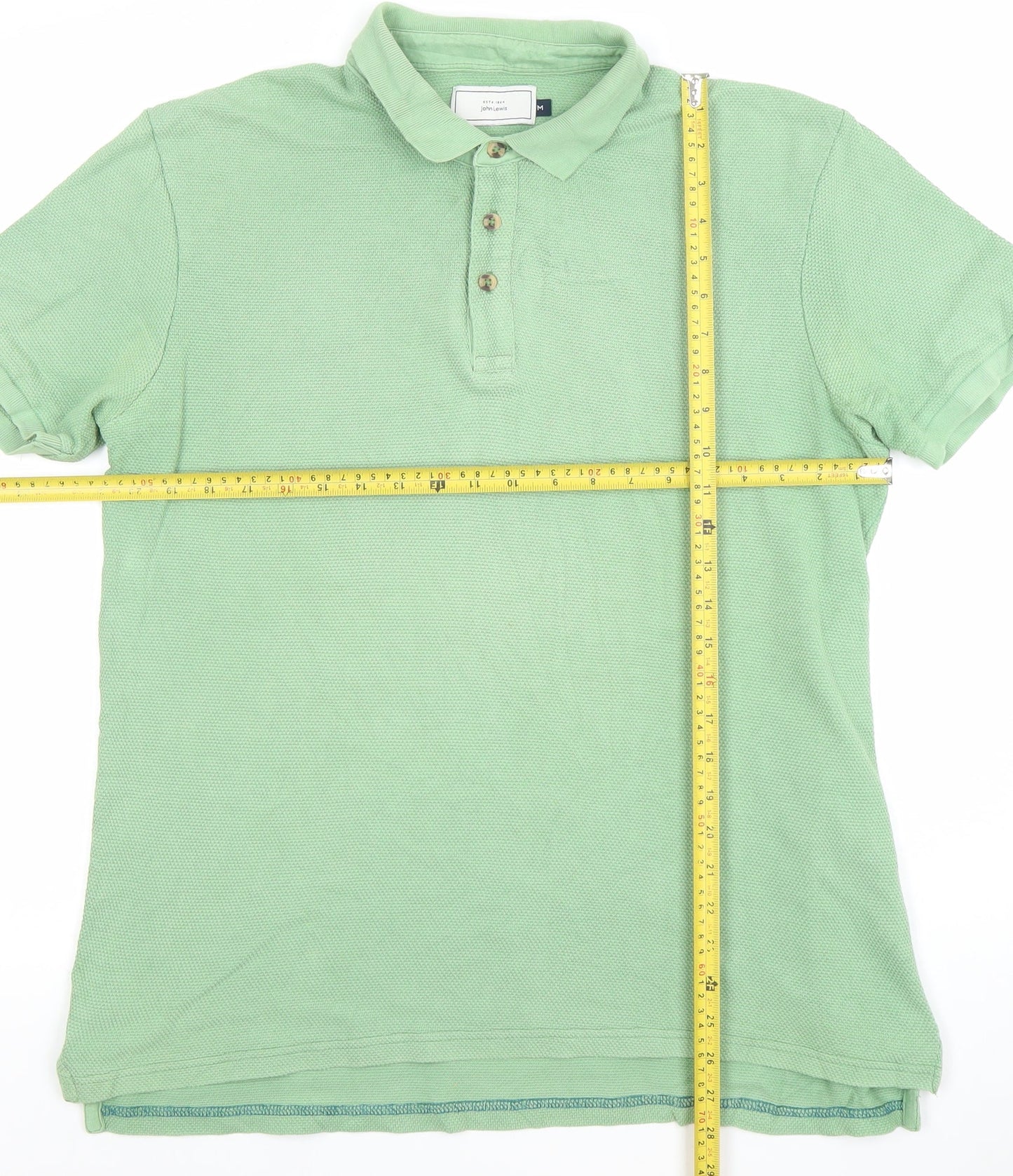 Mens UK Size M John Lewis Cotton Polo Shirt