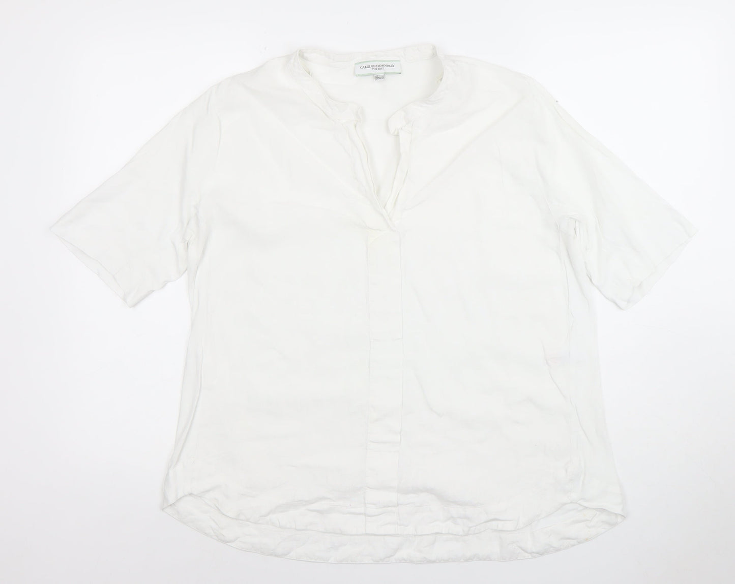 Womens UK Size L Carolyn Donnelly The Edit White Basic Blouse
