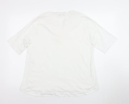 Womens UK Size L Carolyn Donnelly The Edit White Basic Blouse