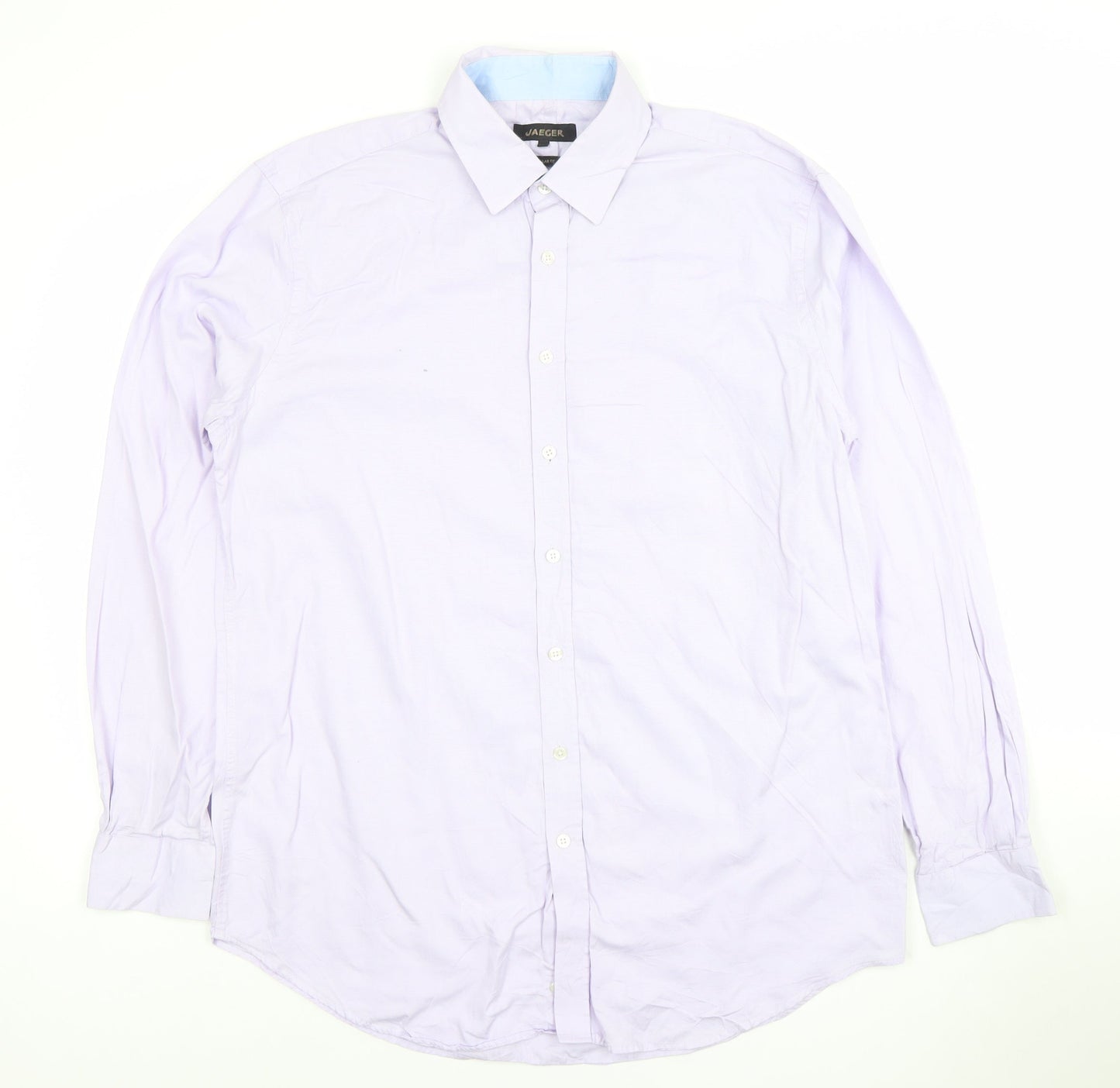 Mens UK Collar Size 16.5 Jaeger Smart Purple  Dress Shirt