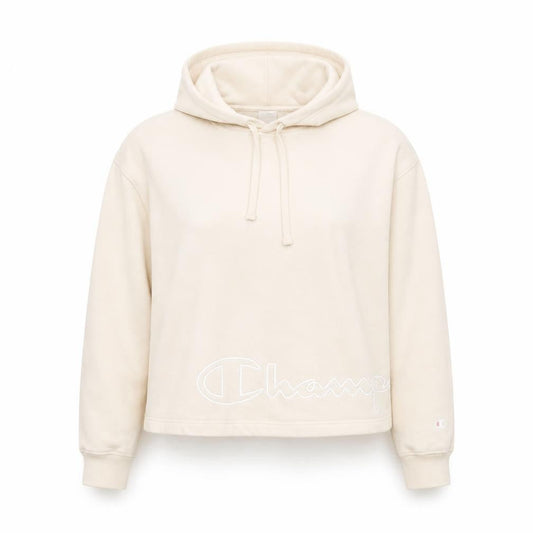 Womens UK Size M Champion Beige Pullover Hoodie