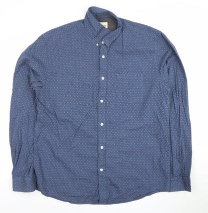 Mens UK Collar Size XL Barkers Smart Blue  Dress Shirt