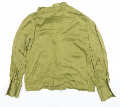 Womens UK Size 6 RESERVED Green Basic Blouse