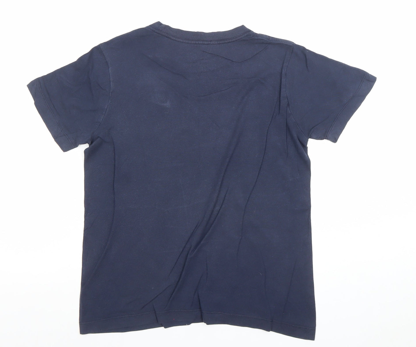 Nike Women's Blue Basic Crew Neck Short Sleeve Cotton T-Shirt M