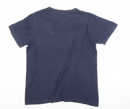 Nike Women's Blue Basic Crew Neck Short Sleeve Cotton T-Shirt M