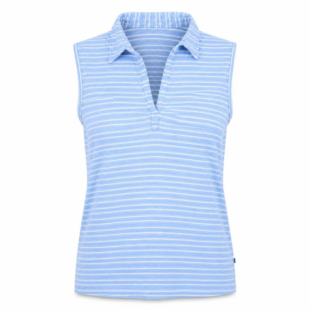 Womens UK Size XL Columbia Blue Basic Polo