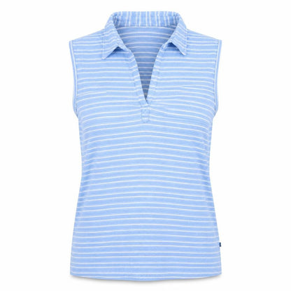 Womens UK Size XL Columbia Blue Basic Polo