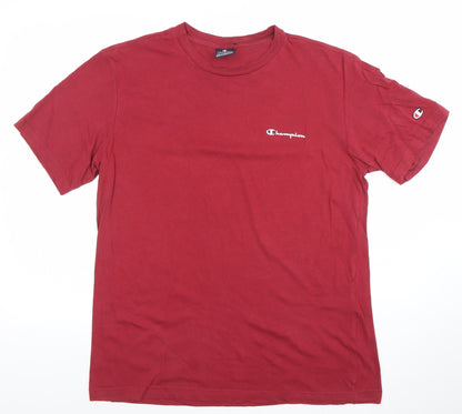 Mens UK Size L Champion Red  T-Shirt