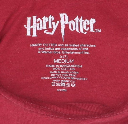 Mens UK Size M Harry Potter Red  T-Shirt