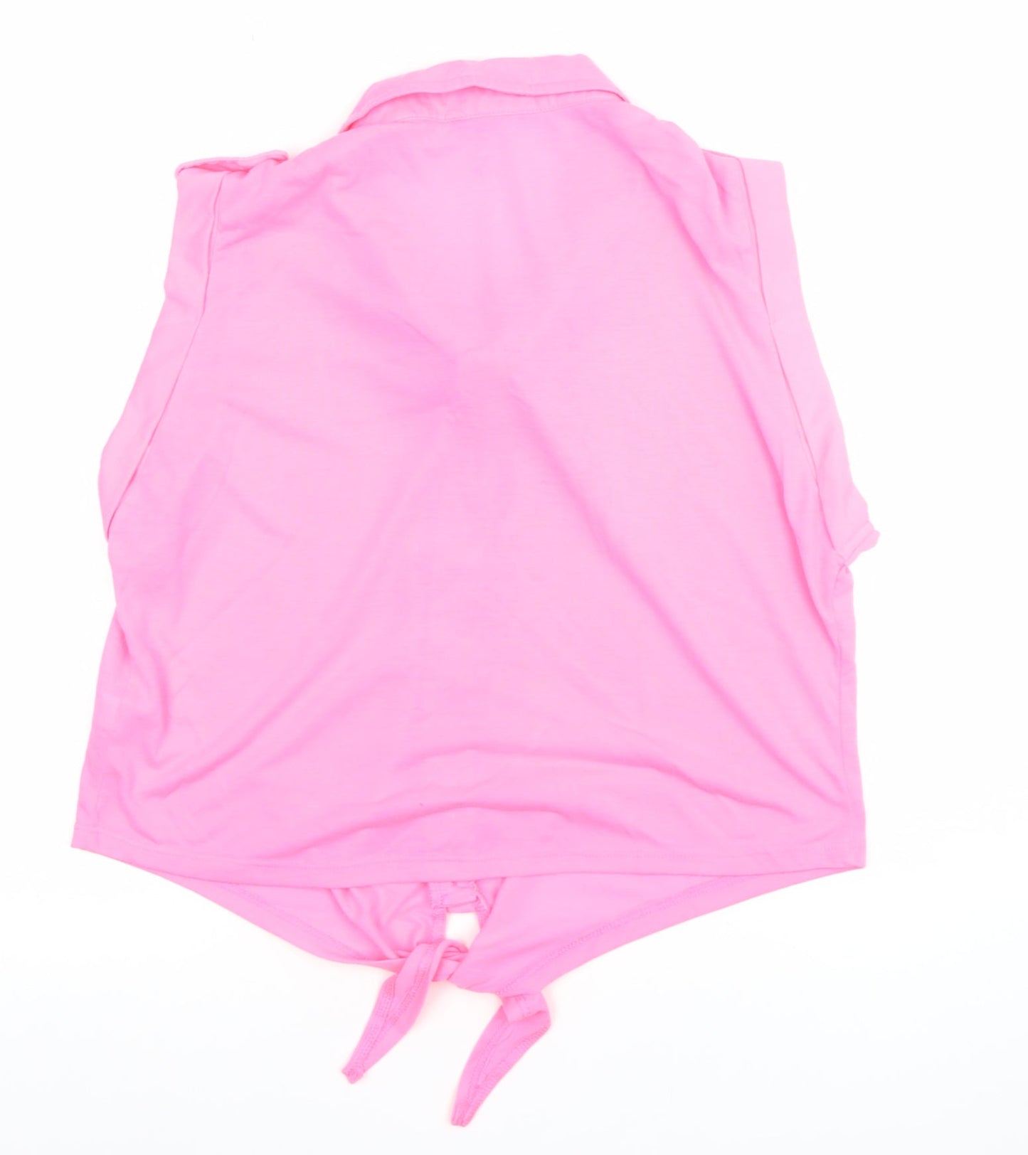 Womens UK Size 18 Select Pink Basic Button-Up