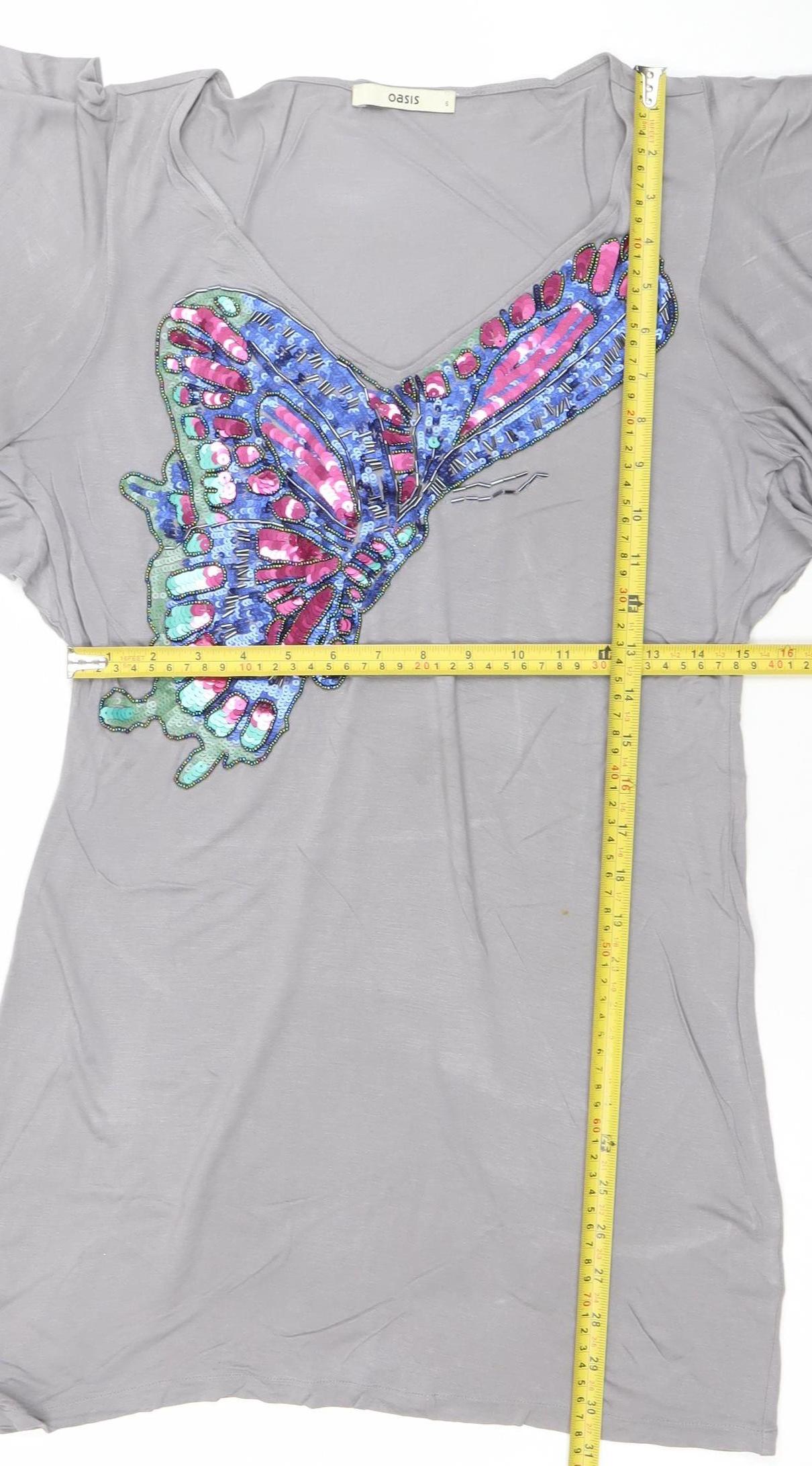 Womens UK Size S Oasis T-Shirt Dress