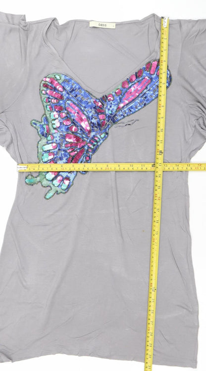 Womens UK Size S Oasis T-Shirt Dress