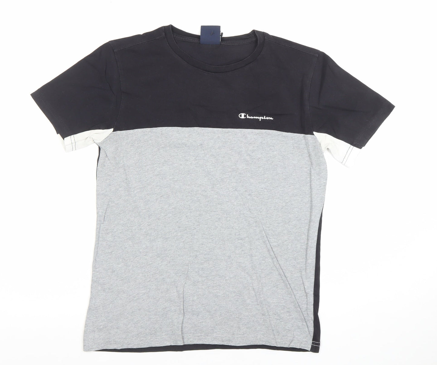 Boys UK Size L Champion Black Basic T-Shirt