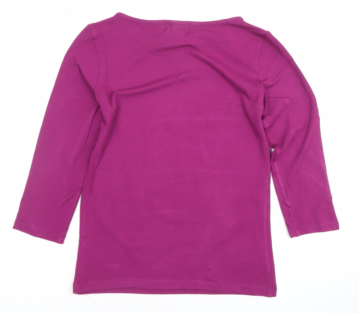 Womens UK Size S Paul Costelloe Purple Basic T-Shirt