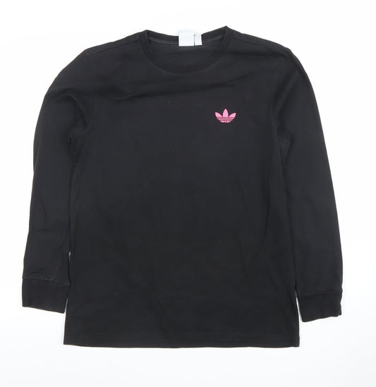 Womens UK Size 8 adidas Black Pullover Sweatshirt