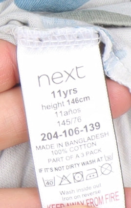 Boys UK Size 11 Years NEXT Multicoloured Basic T-Shirt