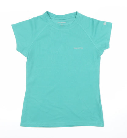 Craghoppers Womens Green Short Sleeve Quick Dry T-Shirt UK 10