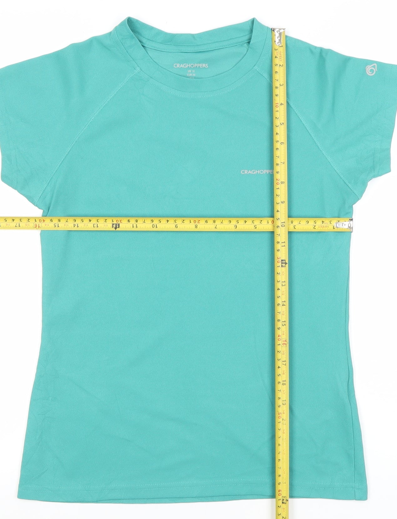 Craghoppers Womens Green Short Sleeve Quick Dry T-Shirt UK 10