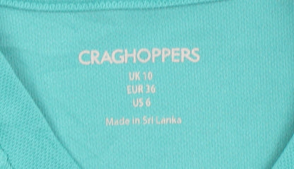 Craghoppers Womens Green Short Sleeve Quick Dry T-Shirt UK 10